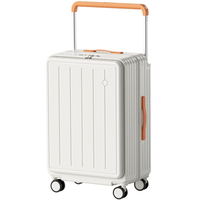 Juego de Maletas Rígidas con Apertura Frontal y Ruedas Giratorias, con Candado TSA, Material de PC Ligero, Gran Capacidad, Maleta de Viaje