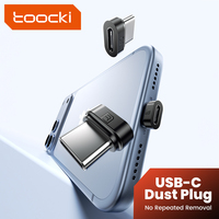 Penutup Debu Tipe-C Berkualitas Tinggi Toocki, Adaptor Pelindung Port Anti Aus untuk Ponsel, Tablet, dan Keyboard