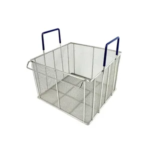 Cesta para cozinha de restaurante, cesta quadrada grande para fritar batatas fritas, arame, macarrão, gordura profunda