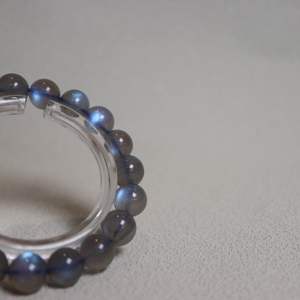Vòng tay đá <span class=keywords><strong>Labradorite</strong></span> tự nhiên 10mm, đá quý trị liệu, màu bầu trời đêm, đánh bóng, thời trang, xu hướng, đá Plagioclase trị liệu, bán buôn - Product Image 5