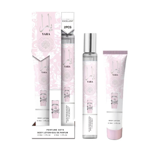 Set de Perfume y Loción Mon Paris de 35 ml, Mini Perfumes Árabes Originales YARA, Fragancia Amaderada, Crema Facial, Loción y Perfume para Mujer - Product Image 6