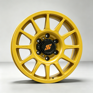 Jantes forgées multi-rayons jaunes brillantes pour tout-terrain 17x8.5 6x139.7 en alliage pour pick-up Jimny Maxus Toyota Hilux Isuzu - Product Image 1