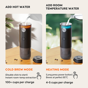 Tự sưởi ấm Máy pha cà phê di động, 19 bar, 7800mAh, làm việc với NS viên nang & căn cứ, cho cắm trại, đi bộ đường dài, văn phòng, xe hơi, du lịch - Product Image 5