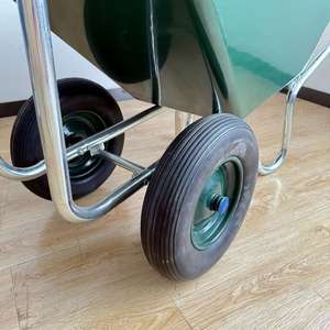 Brouette portable robuste 160L personnalisable Capacité de charge de <span class=keywords><strong>200kg</strong></span> Plate-forme en plastique durable pour chariots à main Chariots - Product Image 3