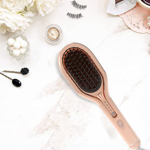 Lisseur de cheveux professionnel, peigne lisseur avec clip, brosse à cheveux électrique, brosse ionique rapide, brosse de lissage, brosse d'usine - Product Image 3