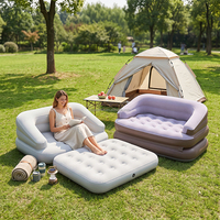 Canapé-lit gonflable Joyee, portable, durable, en PVC, canapé gonflable, matelas pliable pour une utilisation en intérieur et en extérieur