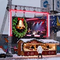 Écran LED d'affichage publicitaire extérieur couleur pleine 4K P1 P2 P3.91 P4 P5, écran LED mural, écran LED intérieur, panneau vidéo pour scène d'église