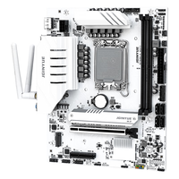 Carte mère JGINYUE B760M-K WiFi LGA1700 DDR4 4800MHz 10 Phases d'alimentation 2x M.2 NVMe 4.0 WiFi 6 AX201 intégré RGB M-ATX pour PC de bureau