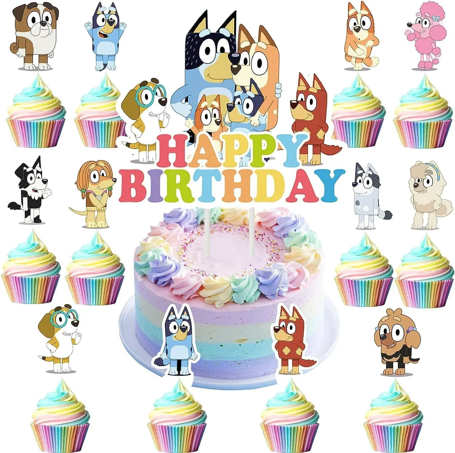 Bruyere Bộ cờ bánh sinh nhật trang trí tiệc sinh nhật theo chủ đề trang trí tiệc sinh nhật cho trẻ em