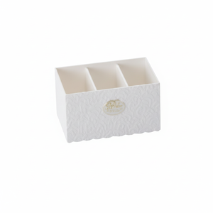 Organizer Desktop e cassetto della scatola divisoria bianca Delco - Product Image 1