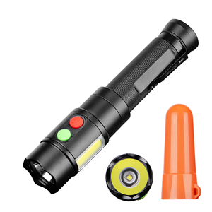 WOSEN 10W Strong <b>Light</b> LED With 128dB buzzer Alarm For Emergency distress outdoor camping COB Magnetic Safety LED Flashlight - Product Image 1