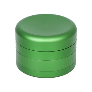 Venta al por mayor logotipo personalizado aleación de aluminio metal <span class=keywords><strong>verde</strong></span> negro púrpura oro Color 63MM 4 piezas capas molinillo de hierbas molinillo de pimienta trituradora - Product Image 1