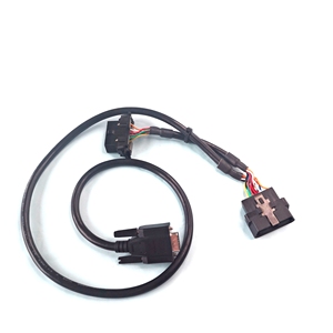 Kabel Y OBD Splitter DB15 Female ke J1962, Kabel Adaptor OBDII Female dan OBD II Male untuk Scanner Diagnostik Mobil - Product Image 4