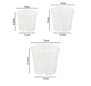 Pot de plante en plastique transparent moderne pour orchidée Phalaenopsis pour la maison et le jardin, pot à fleurs succulentes - Product Image 2