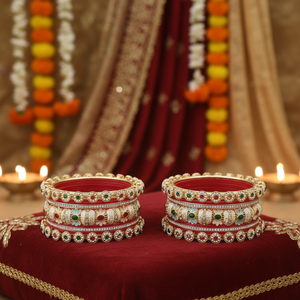 PADMAWATI <b>BANGLES</b> PRIVATE LIMITED Luxury Tungsten <b>Gold</b> Plated High Quality Women's <b>Bangles</b> <b>Set</b> Indian Bridal Wedding Party - Product Image 3