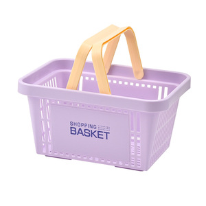 Portable Rectangle Basket For Clothes Snacks Storage Outdoor Camping Concealed Handle - Product Image 5
