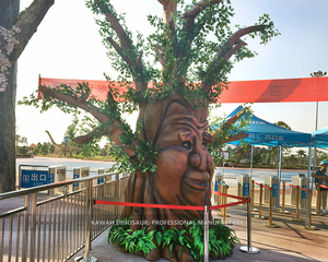 <strong>Face</strong> Halloween Christmas Funny Animatronic Talking <strong>Tree</strong> Speak Multi-language - Product Image 2
