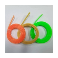 YUHUI Penjualan Langsung Pabrik Warna-warni PET Dapat Diperpanjang Jalinan Sleeving Tabung Lengan Kabel Fleksibel
