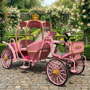 Poupée Princesse Cendrillon avec Carrosse Citrouille Rose, Meilleure Vente, Jouet Princesse Taille Réelle, Carrosse Citrouille à Vendre - Product Image 1