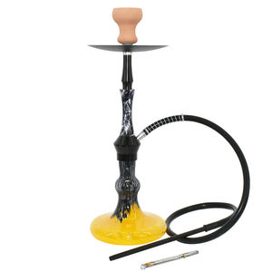 Vente en gros Nouveau design Ensemble de narguilé Shisha de haute qualité Belle bouteille en verre en aluminium avec techniques givrées - Product Image 5