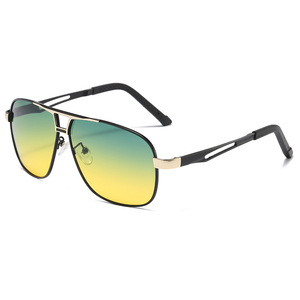 Lunettes de soleil polarisées pour hommes, utilisation jour et nuit, lunettes de soleil à changement de couleur, protection UV pour la conduite, lunettes de mode en métal pour hommes - Product Image 3