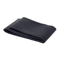 Cubiertas para volante de cuero de fibra suave DIY, volante de coche trenzado Universal con agujas e hilo, accesorios interiores