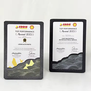Trofeo Personalizado <span class=keywords><strong>de</strong></span> Mármol y Metal con Diseño <span class=keywords><strong>de</strong></span> <span class=keywords><strong>Pico</strong></span> <span class=keywords><strong>de</strong></span> Montaña y Ola <span class=keywords><strong>de</strong></span> Mar, Placa Grabada, Premio, Artesanía <span class=keywords><strong>de</strong></span> Cristal, Producto <span class=keywords><strong>de</strong></span> Recuerdo - Product Image 3