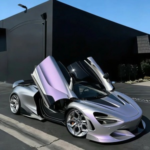 Pellicola per Car Wrapping 2025 Nuova Generazione in PET Satinato Argento Viola di Alta Qualità, Protezione Vernice Senza Residui - Product Image 1
