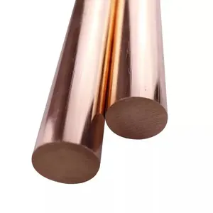 Barra colectora de cobre Cu-ETP EU Cw004A de alta calidad, barras de varilla de cobre puro C11000 C1100, barra redonda de cobre