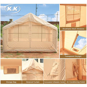 Kawagebo Kamp (KK) 10' X 8' Gonflable 7.5 ㎡   Tente de camping familiale de luxe, tente de glamping en Oxford 420D - Product Image 3