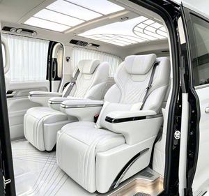 Asiento de Capitán VIP Personalizado, Tapizado en Cuero Nappa con Diseño de Diamantes, con Masaje y Ventilación, Tipo Aviación, para Modificación de Vans y MPV - Product Image 6