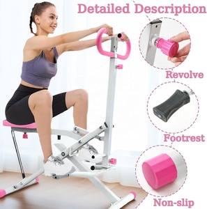 Máquina de Ejercicios Abdominales para el Hogar, Estructura Metálica Resistente, Diseño Plegable, Accionamiento por Ruedas Traseras, Control Mecánico - Product Image 5