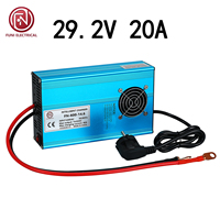 Chargeur de batterie au lithium intelligent 29.2V 20A, charge rapide, protection contre les surtensions et les surintensités, arrêt automatique lorsqu'il est entièrement chargé