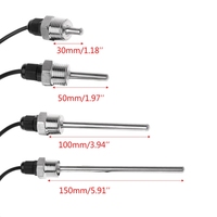 Sensor Suhu Digital DS18B20 dengan Ulir G1/2, Probe Baja Tahan Karat SUS304, Tahan Air, Sensor Surya DS18B20