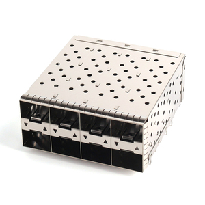 Ensemble de connecteurs de fibre <span class=keywords><strong>optique</strong></span> SFPP-3131-L, cage SFP 2x2, connecteur femelle avec conduit de lumière pour module de fibre - Product Image 3