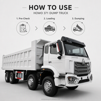Truk Dump Berat Howo 6x4 Baru 351-450hp Euro 2 Diesel Weichai Setir Kanan Dijual