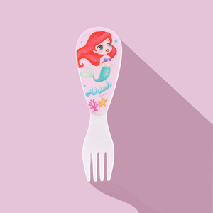 Set da tavola in melamina piccola per bambini sirena <span class=keywords><strong>Disney</strong></span>-regalo Business portatile e riutilizzabile - Product Image 6