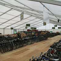 Tente de stockage extérieure de grande taille 20x40m, hangar, chapiteau avec haute résistance au vent et aux tempêtes de neige, grande tente industrielle à vendre