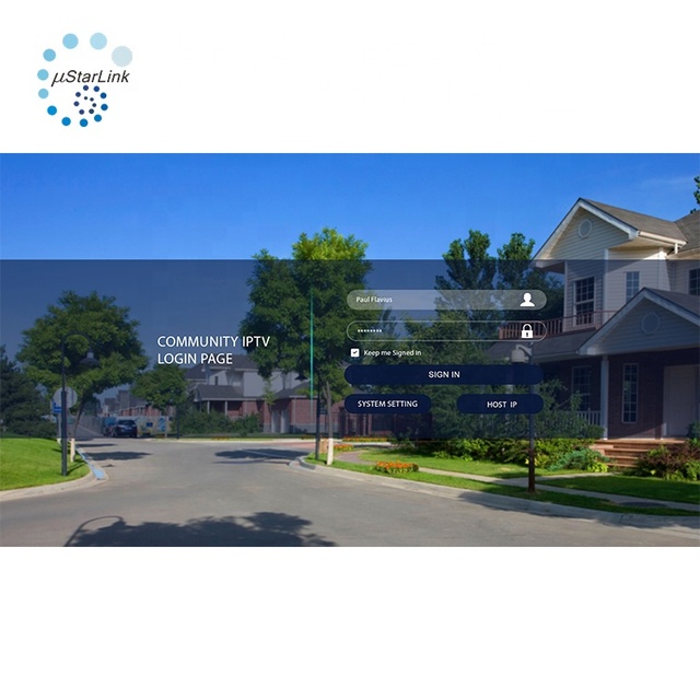 Ustarlink Android STB Hotel for Broadcast System Solution with Windows/Linux Server and Metal Construction