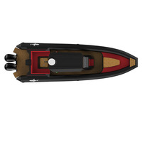 Vente directe d'usine, bateaux pneumatiques RIB de haute qualité, 25 pieds, RIB 760 Orca Hypalon, coque en aluminium en V profond, pour le plaisir