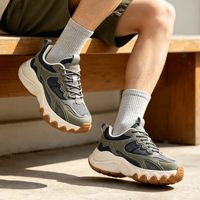 Chaussures de sport décontractées pour hommes, personnalisées, à la mode, avec semelle en caoutchouc résistante, style sportif, augmentant la taille