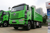 Digunakan untuk Truk Dump FAW J6P 8x4 420HP, Box Tipper Pendek 5,6 Meter, 12 Roda, Dumper Tugas Berat untuk Pekerjaan Konstruksi dan Tambang