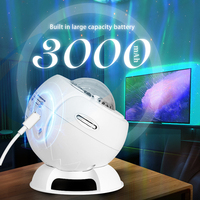 Projecteur d'étoiles Aurora avec haut-parleur Bluetooth, lumière de nuit à ondulations d'eau et lueur de lune pour une ambiance romantique dans la chambre