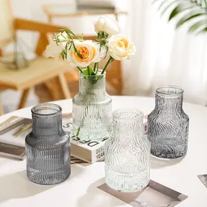 Dekorasi vas kaca hidroponik transparan nordic Modern dekorasi vas bunga digunakan untuk dekorasi ruang tamu