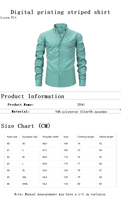 Chemise décontractée et habillée pour homme, de haute qualité européenne, à rayures teintes en fil, col rabattu, manches longues, simple boutonnage