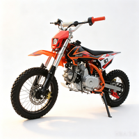 Moto tout-terrain de haute performance 125cc, Pit Bike, pneus 14/12 pouces, fourche inversée, essence, moto tout-terrain pour adultes