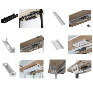 Pont de réception de câble d'accessoire de <span class=keywords><strong>bureau</strong></span> debout ergonomique personnalisé, <span class=keywords><strong>plateau</strong></span> de câble en métal pour <span class=keywords><strong>bureau</strong></span> debout 2 acheteurs - Product Image 4