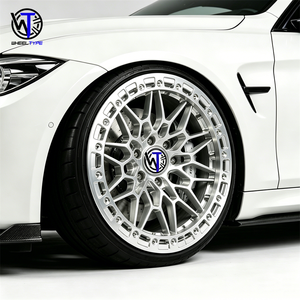 Rines de Aleación de Aluminio Forjado en Plata Pulida de 17, 18, 19, 20, 21 y 22 Pulgadas, Diseño Cóncavo Profundo con Beadlock, Compatibles con <span class=keywords><strong>BMW</strong></span> M2, M3, M4, M5, M6 y M8 - Product Image 3