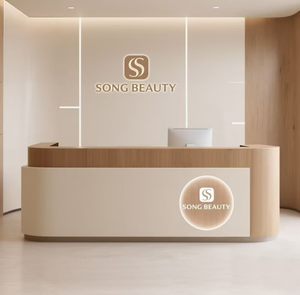 高級モダン無垢材受付カウンター（ホテル、衣料品店、美容院、研修施設、バー向け） - Product Image 4