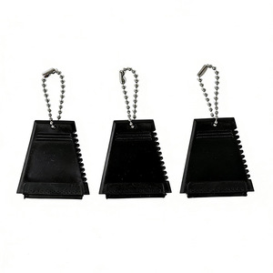 Mini T-shaped Ice Scraper 5.3cm x 5cm Plastic Keychain Car Snow Removal Tool - Product Image 5
